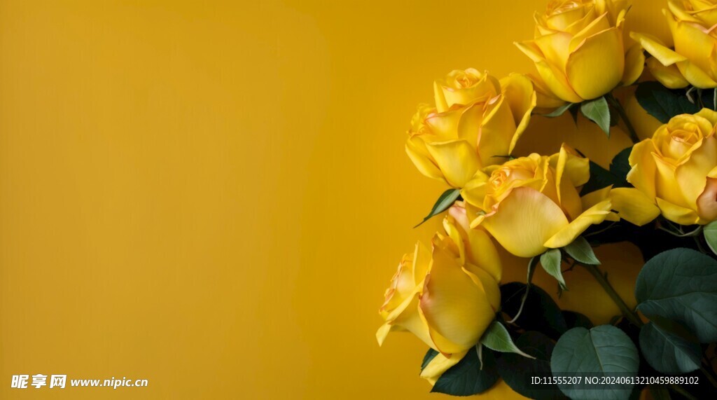 创意花朵水彩海报背景