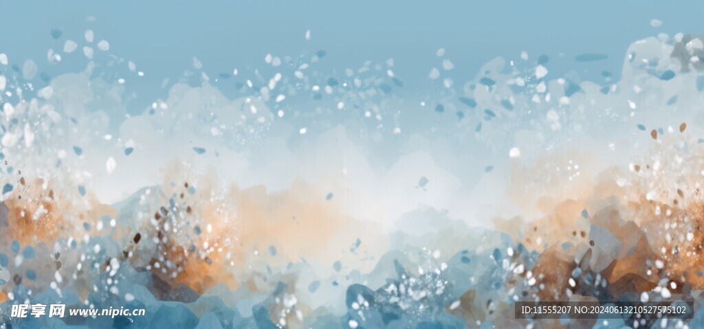 创意多彩水彩颜料油漆海报背景