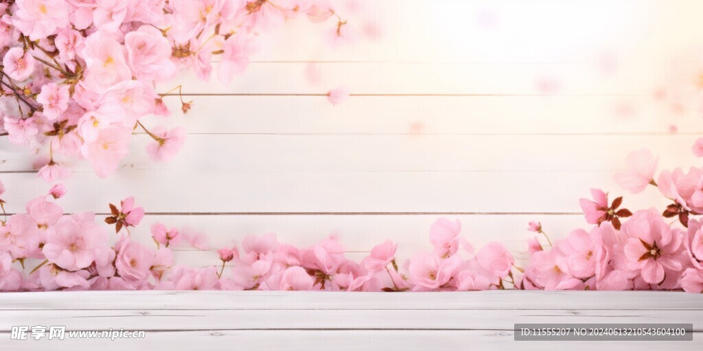 创意多彩花朵水彩海报背景