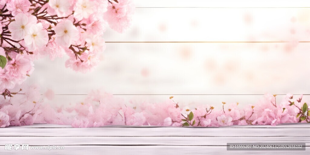 创意多彩花朵水彩海报背景