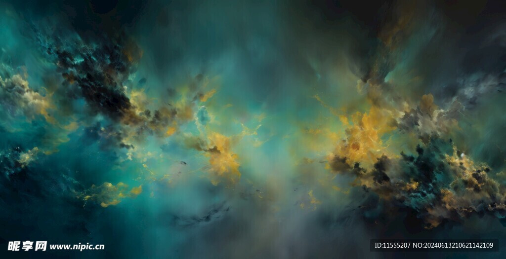 创意多彩水彩颜料油漆海报背景