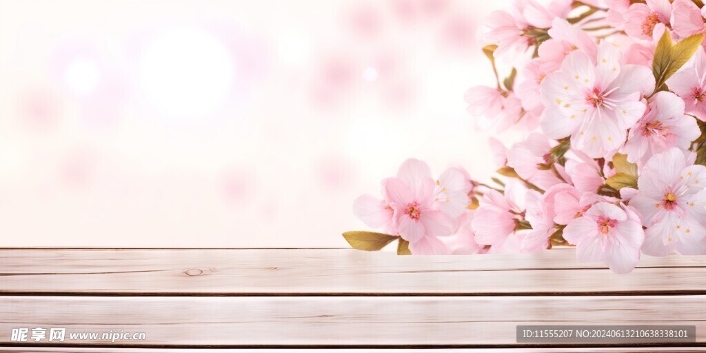 创意多彩花朵水彩海报背景