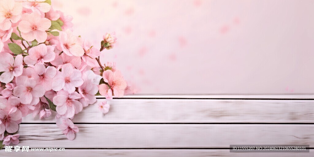 创意多彩花朵水彩海报背景