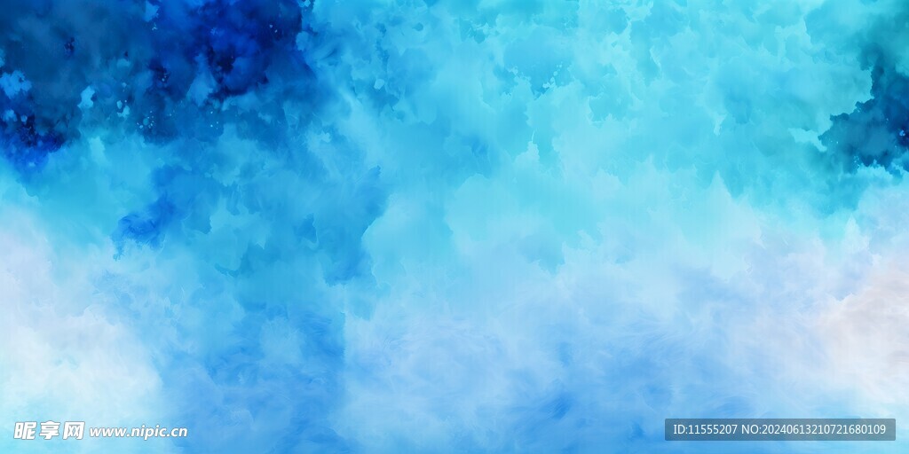 创意水彩海浪海报背景