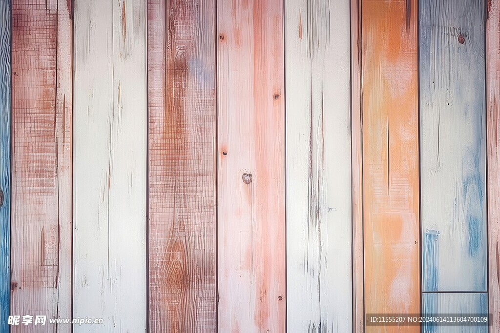 多彩木纹木板素材图片