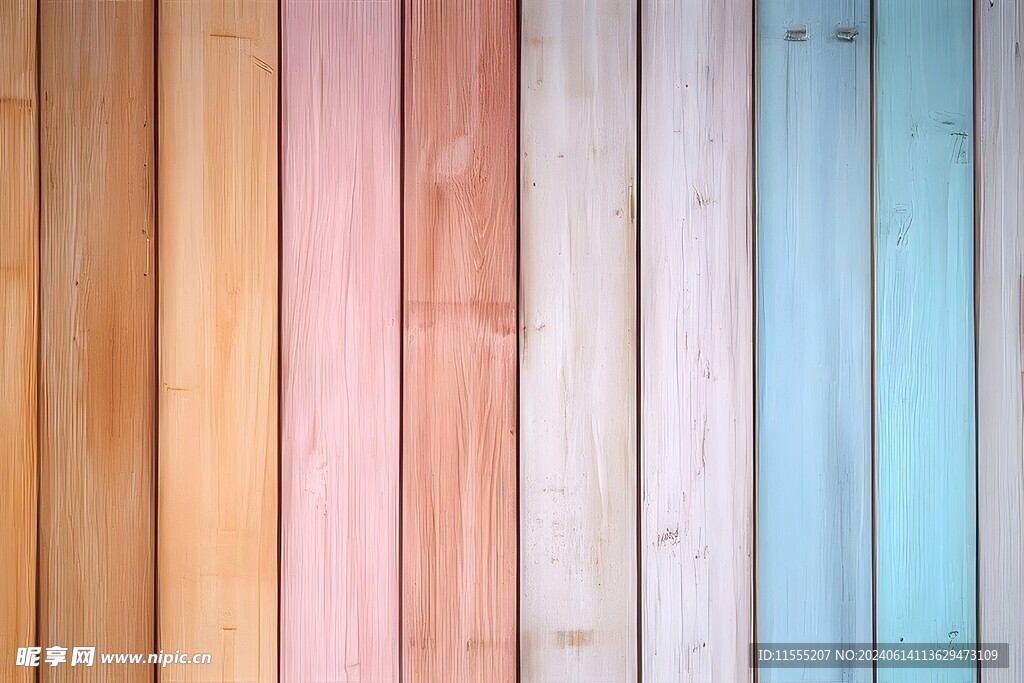 多彩木纹木板素材图片