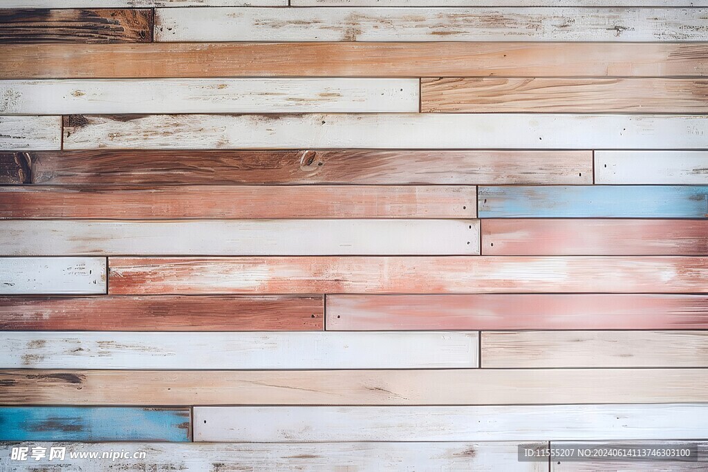 多彩木纹木板素材图片
