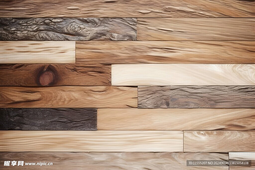 多彩木纹木板素材图片
