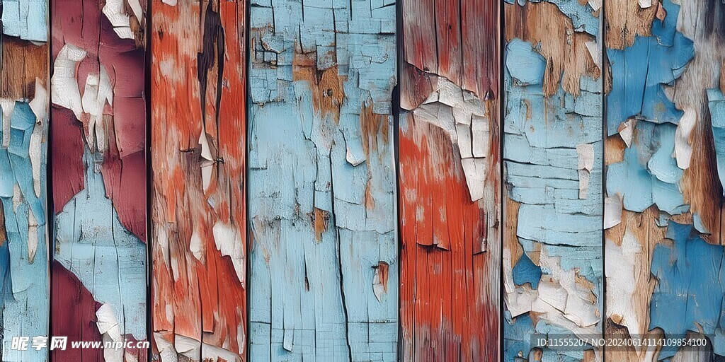 多彩木纹木板素材图片