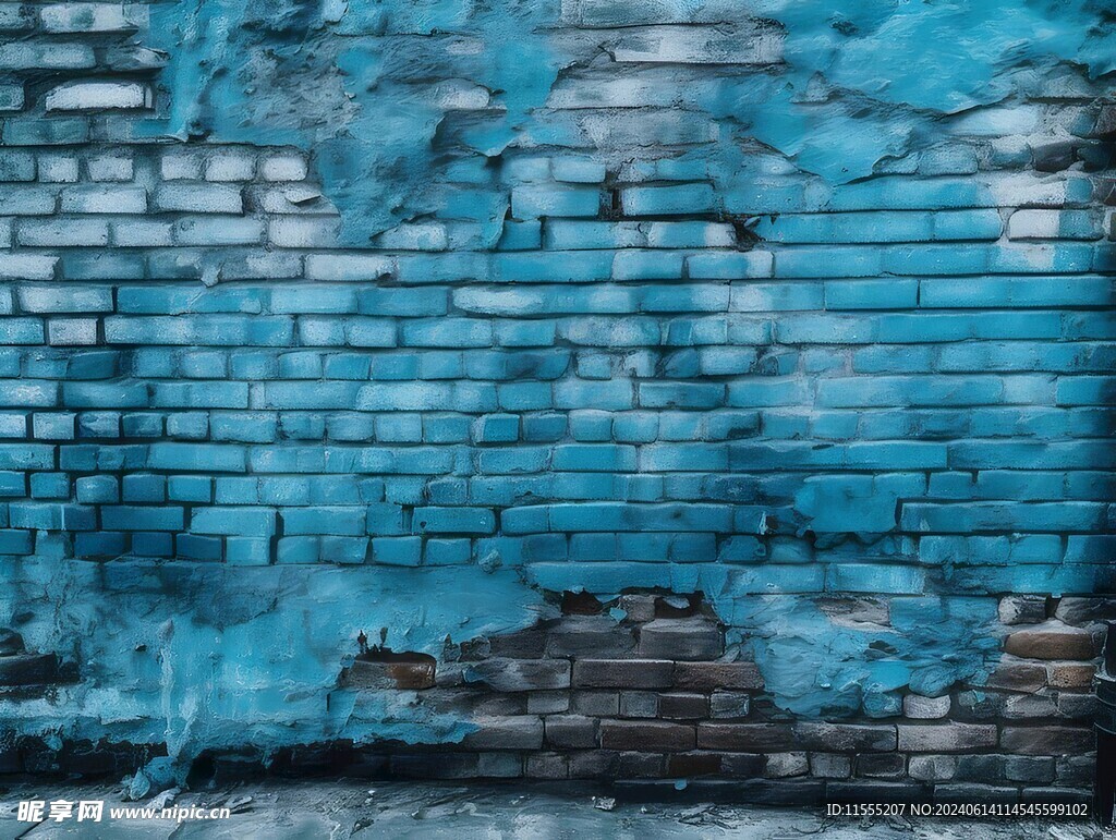 多彩砖纹砖墙素材图片