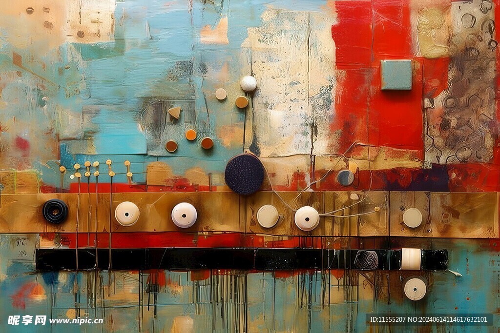 多彩木纹木板素材图片