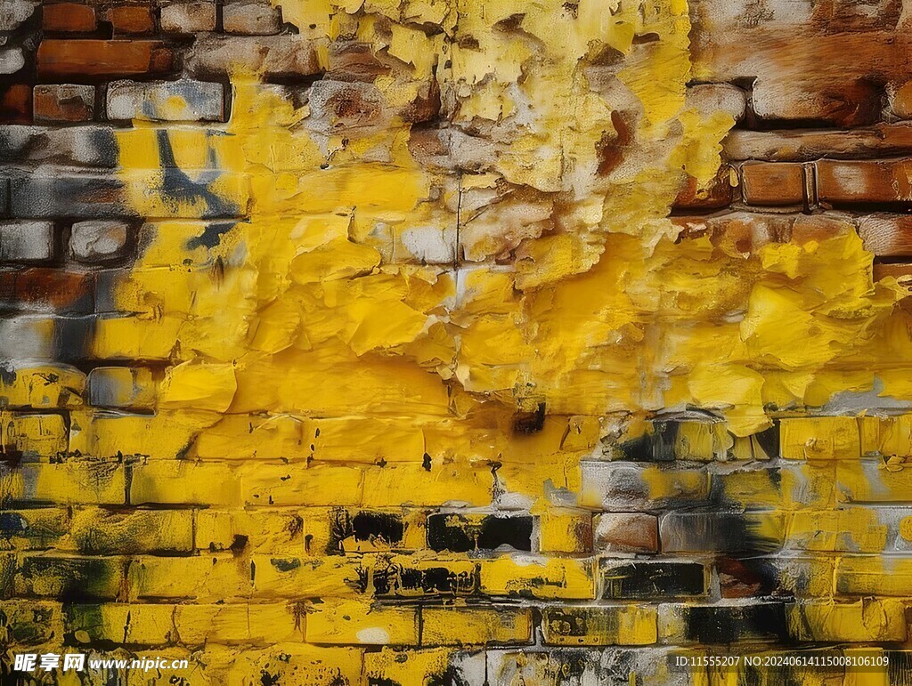 多彩砖纹砖墙素材图片