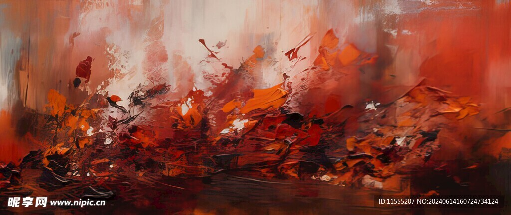 创意手绘泼墨多彩狂草水彩背景图