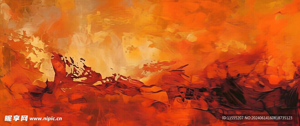 创意手绘泼墨多彩狂草水彩背景图