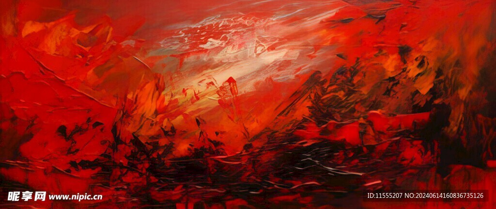 创意手绘泼墨多彩狂草水彩背景图