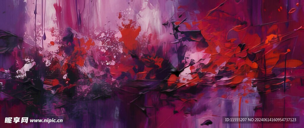 创意手绘泼墨多彩狂草水彩背景图