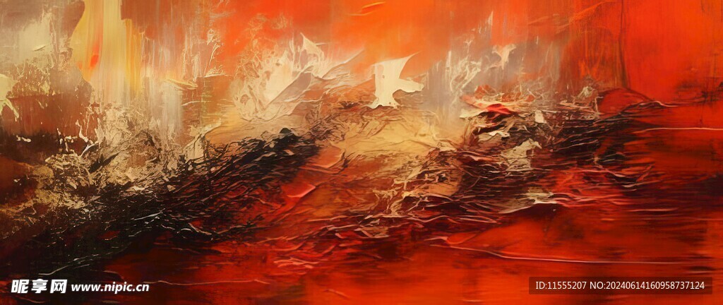 创意手绘泼墨多彩狂草水彩背景图