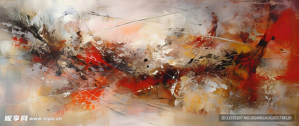 创意手绘泼墨多彩狂草水彩背景图