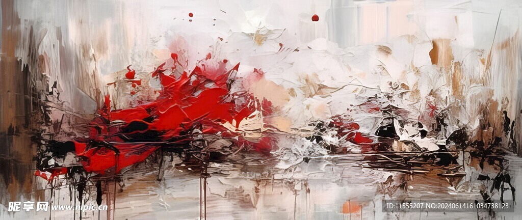 创意手绘泼墨多彩狂草水彩背景图