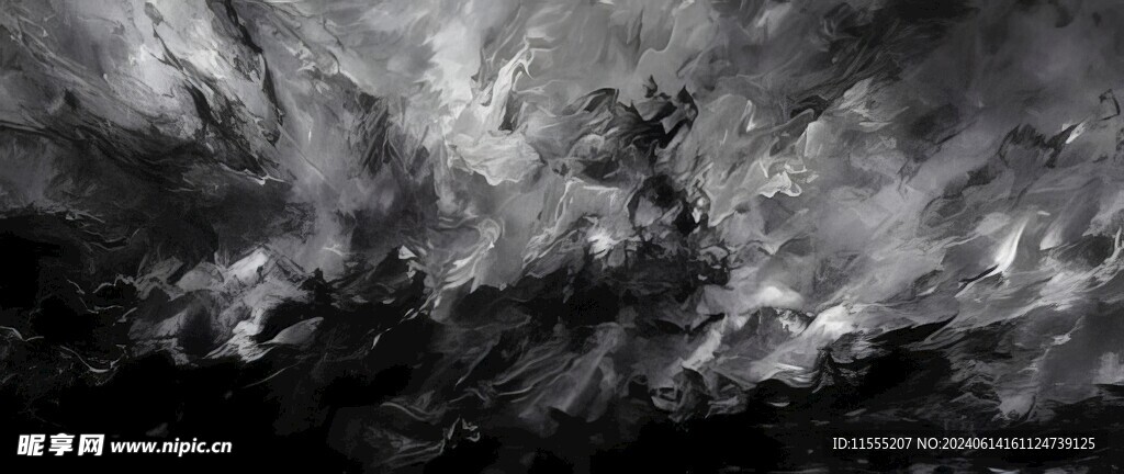 创意手绘泼墨多彩狂草水彩背景图