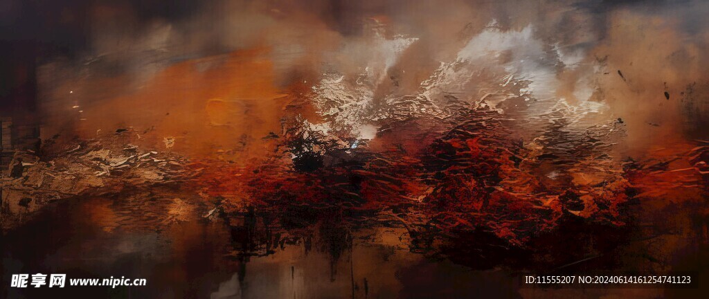 创意手绘泼墨多彩狂草水彩背景图