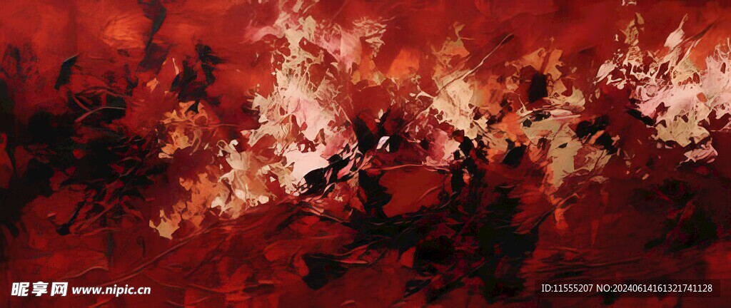 创意手绘泼墨多彩狂草水彩背景图