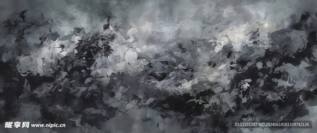 创意手绘泼墨多彩狂草水彩背景图