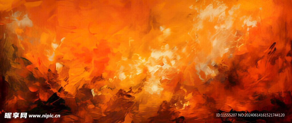 创意手绘泼墨多彩狂草水彩背景图