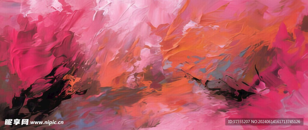 创意手绘泼墨多彩狂草水彩背景图