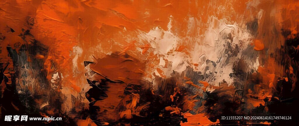 创意手绘泼墨多彩狂草水彩背景图