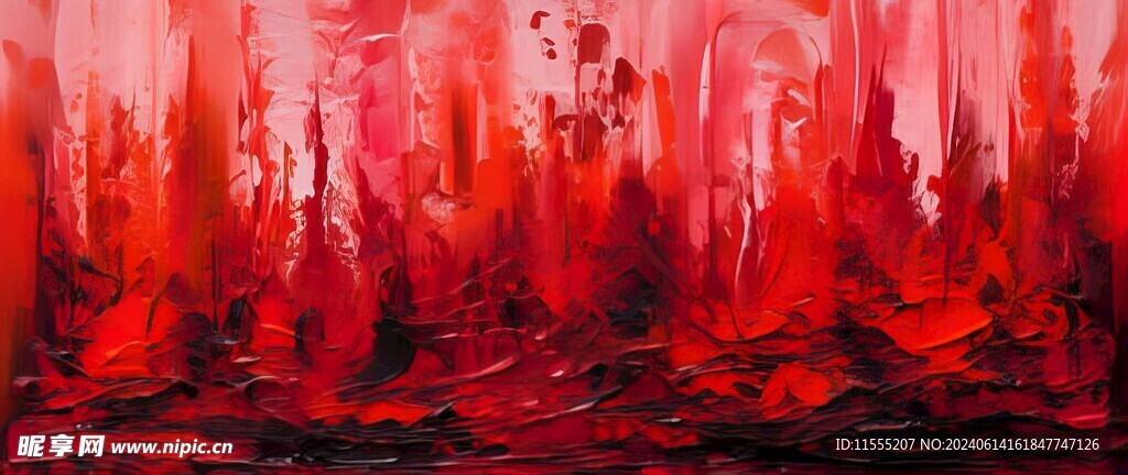 创意手绘泼墨多彩狂草水彩背景图