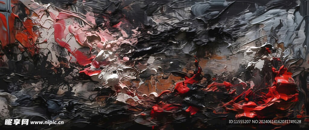 创意手绘泼墨多彩狂草水彩背景图