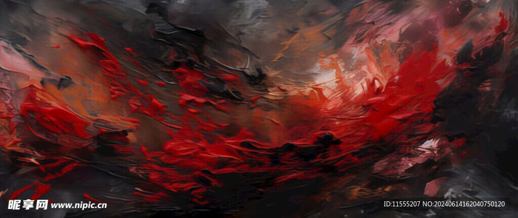 创意手绘泼墨多彩狂草水彩背景图