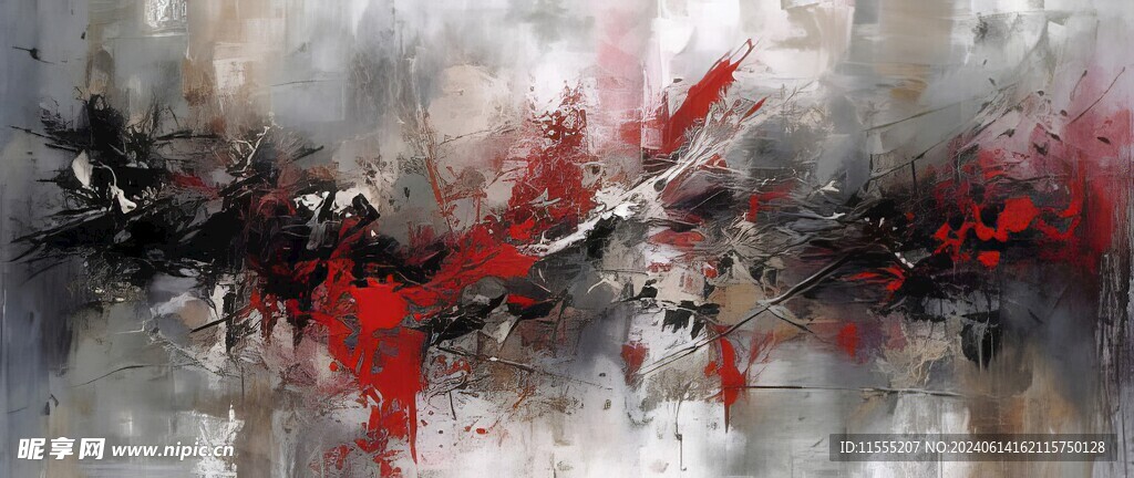 创意手绘泼墨多彩狂草水彩背景图