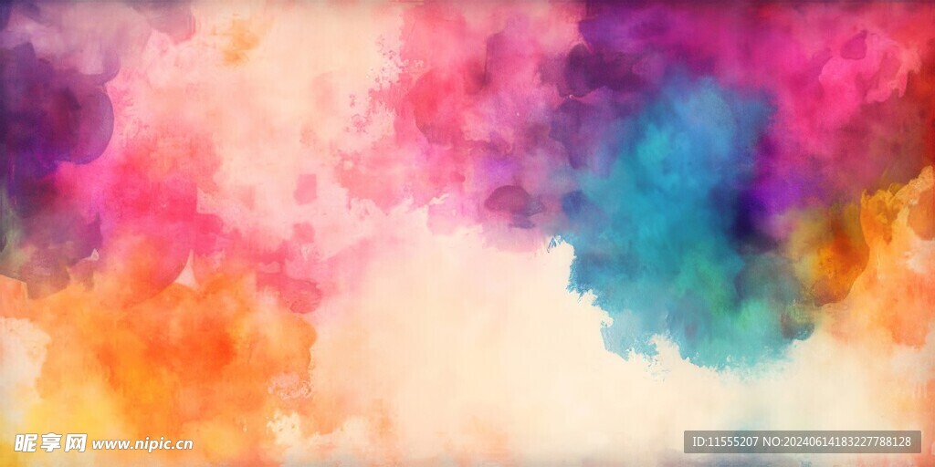 创意多彩抽象油彩绘画背景
