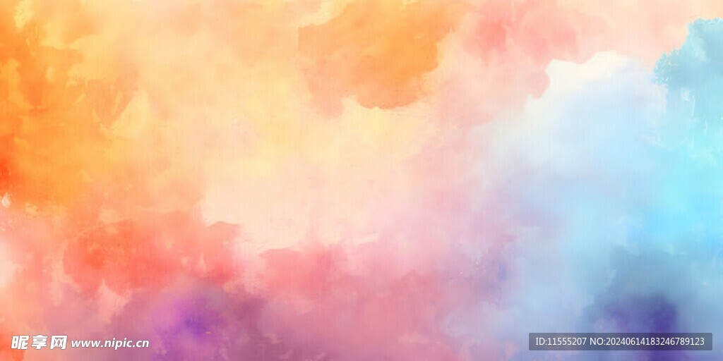 创意多彩抽象油彩绘画背景