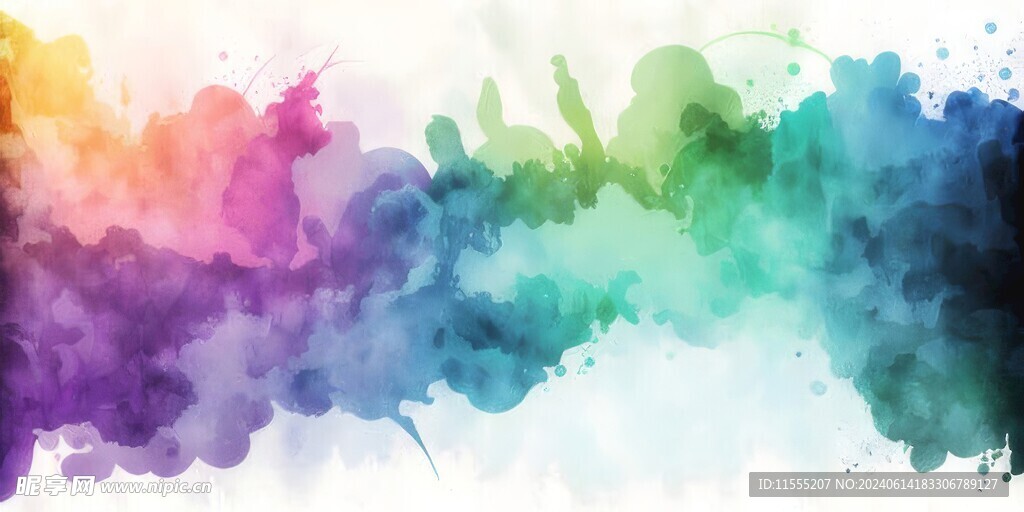 创意多彩抽象油彩绘画背景