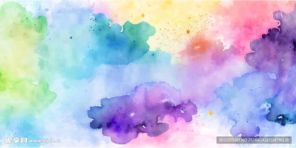 创意多彩抽象油彩绘画背景