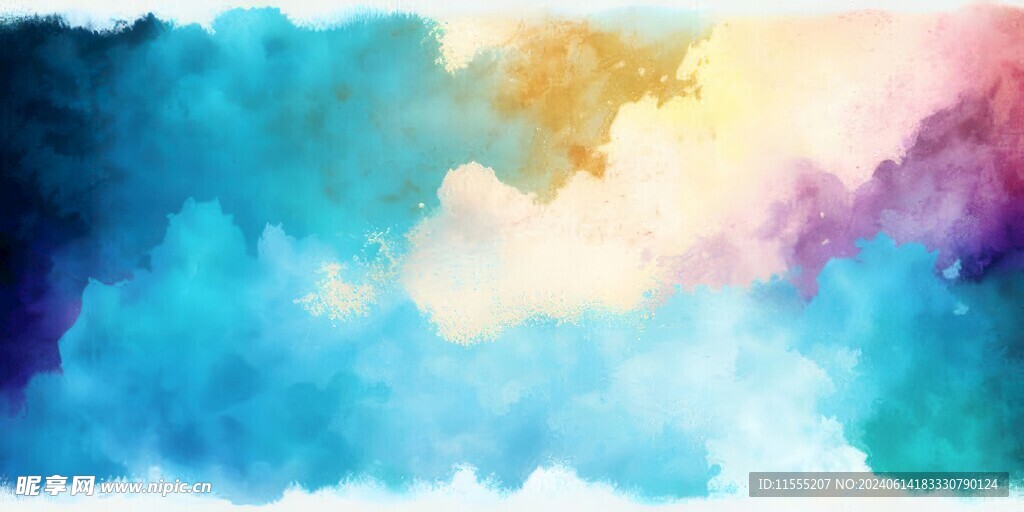 创意多彩抽象油彩绘画背景