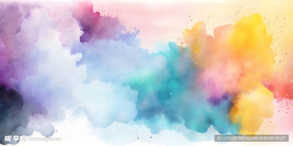 创意多彩抽象油彩绘画背景