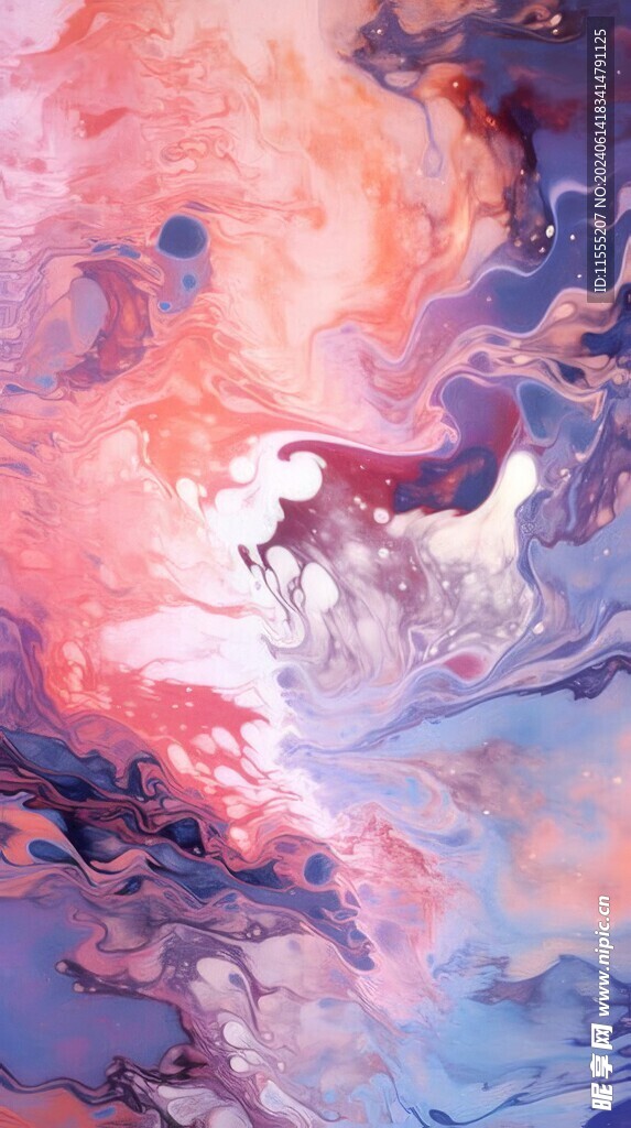 创意多彩抽象油彩绘画背景