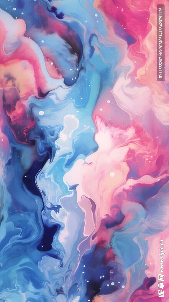 创意多彩抽象油彩绘画背景