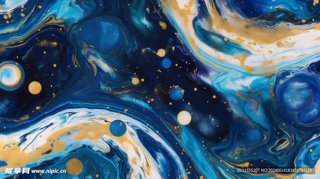 创意多彩抽象油彩绘画背景