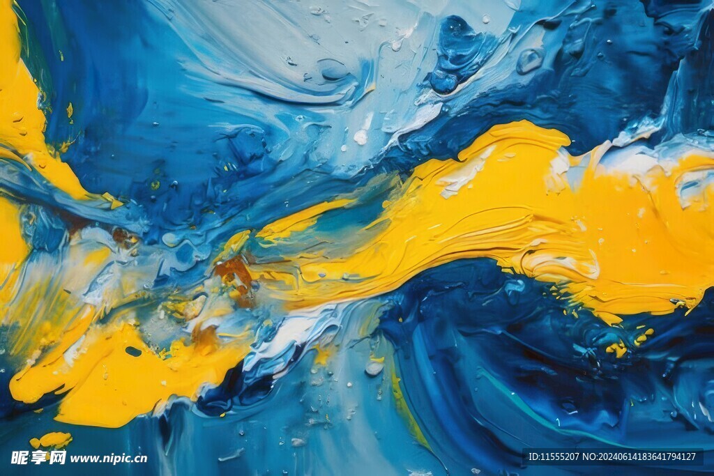 创意多彩抽象油彩绘画背景