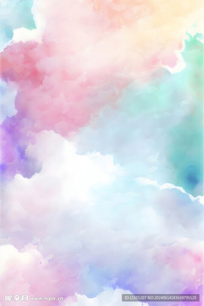 创意多彩抽象油彩绘画背景