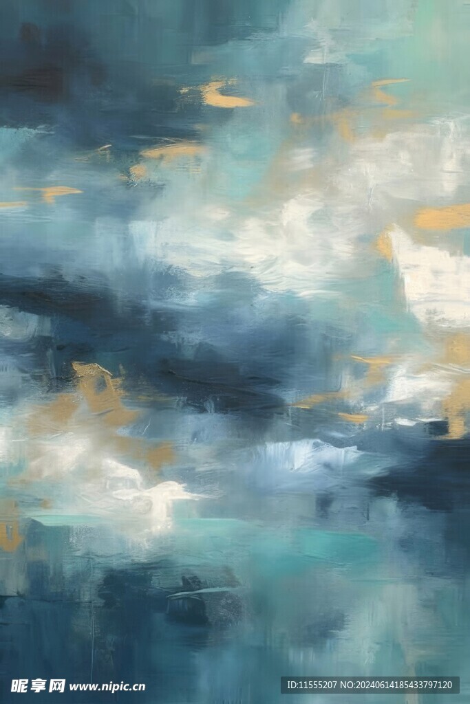 创意多彩抽象油彩绘画背景