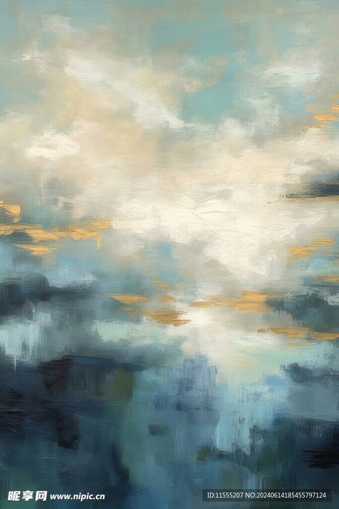 创意多彩抽象油彩绘画背景