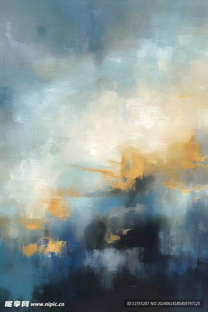 创意多彩抽象油彩绘画背景