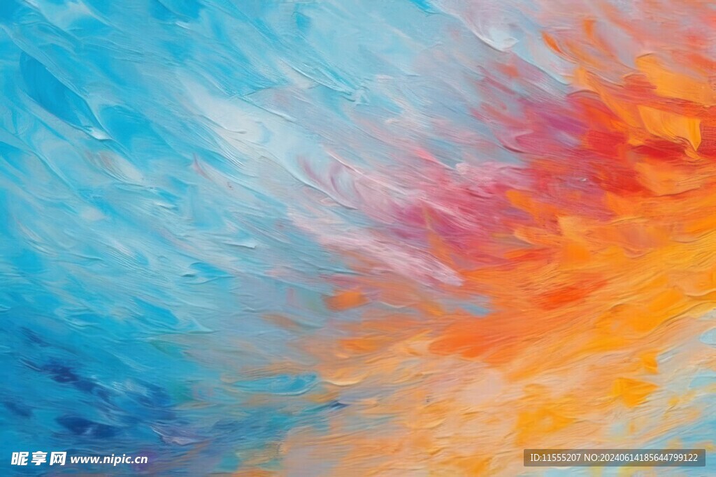 创意多彩抽象油彩绘画背景