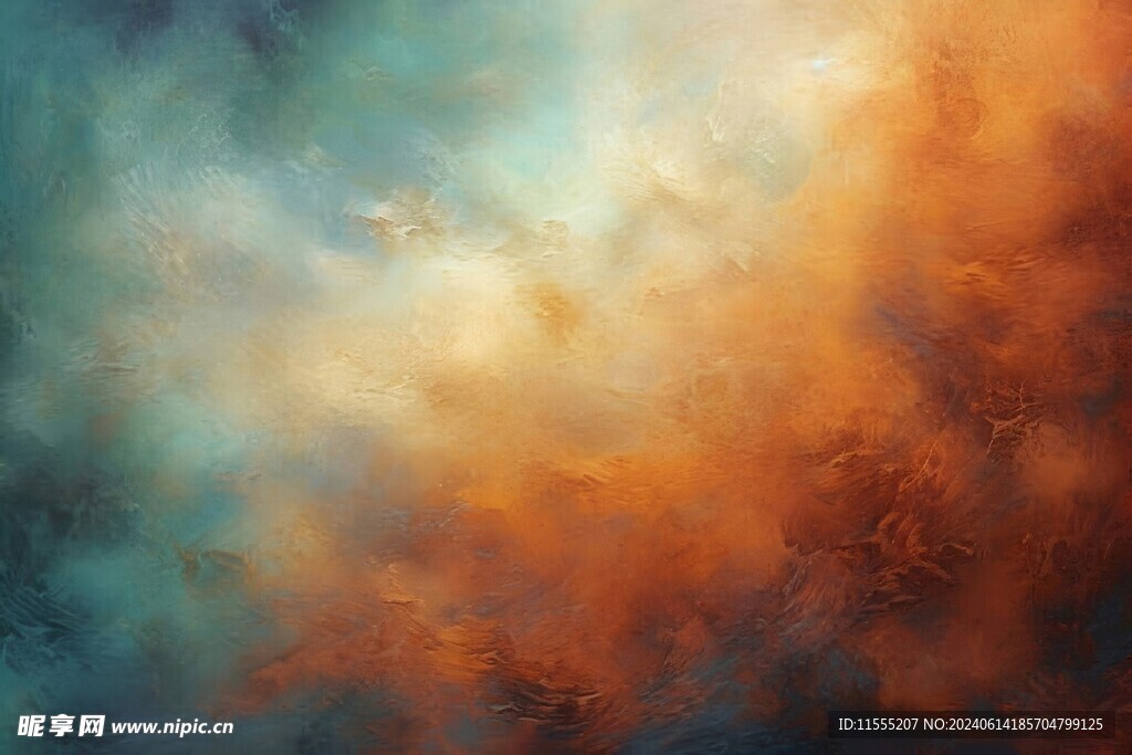 创意多彩抽象油彩绘画背景